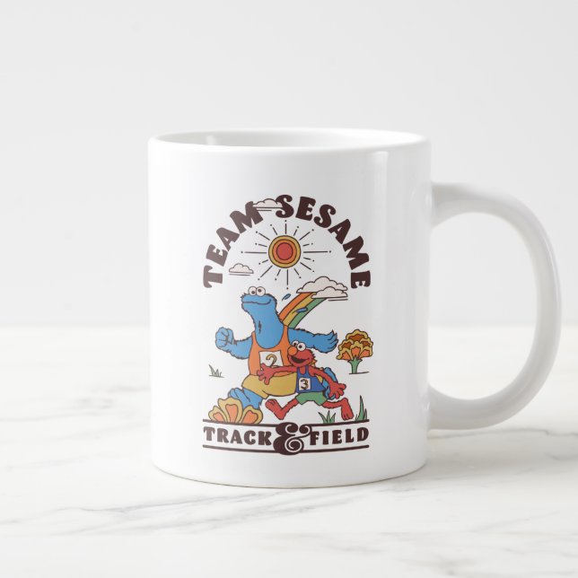 Taza De Café Gigante Barrio Sésamo | Pista de Sésamo de equipo (Derecha)