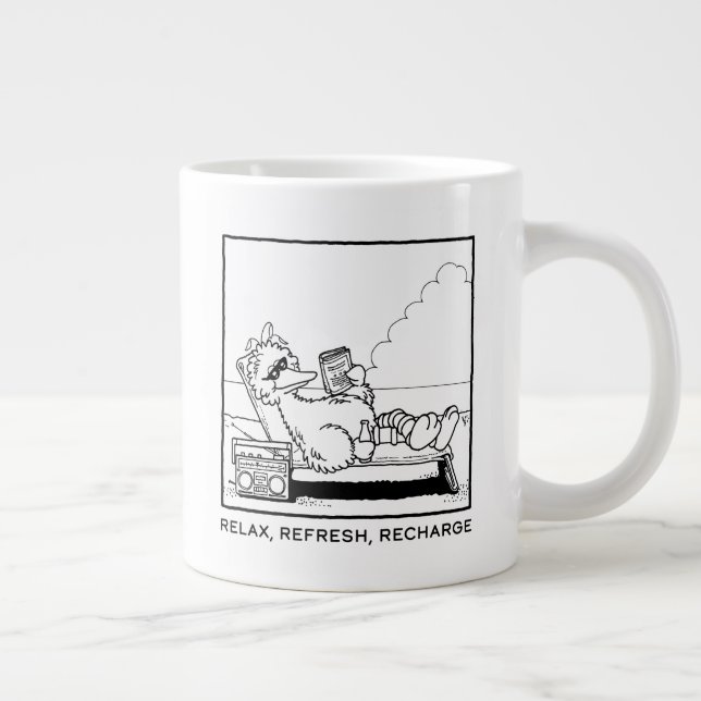 Taza De Café Gigante Barrio Sésamo | Recarga de Refrescamiento de Refre (Derecha)