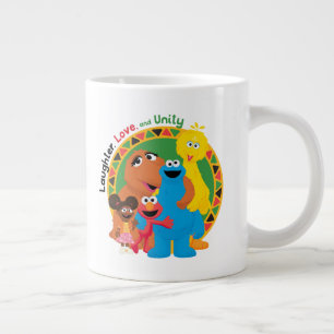 Taza De Café Gigante Barrio Sésamo Risas, amor y unidad