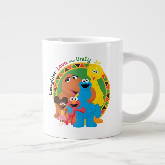 Taza De Café Gigante Barrio Sésamo | Risas, amor y unidad (Derecha)