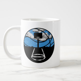 Taza De Café Gigante Basketball Night Sky Mug