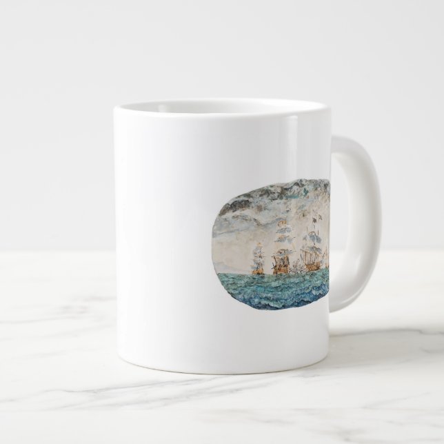 Taza De Café Gigante Batalla de Trafalgar 1805 1998 (Derecha)