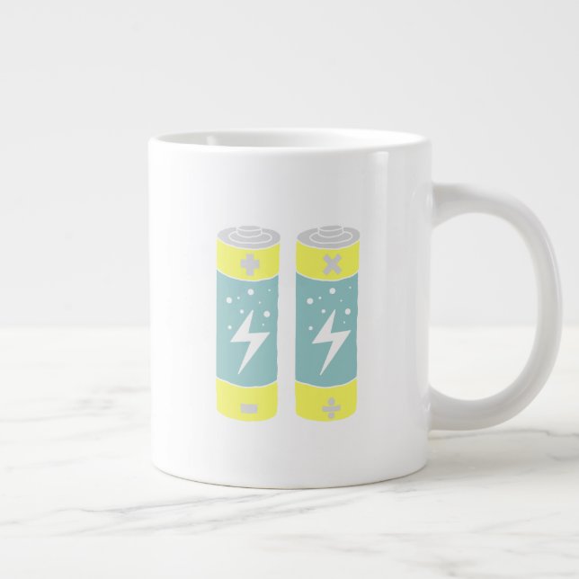 Taza De Café Gigante Baterías (Derecha)