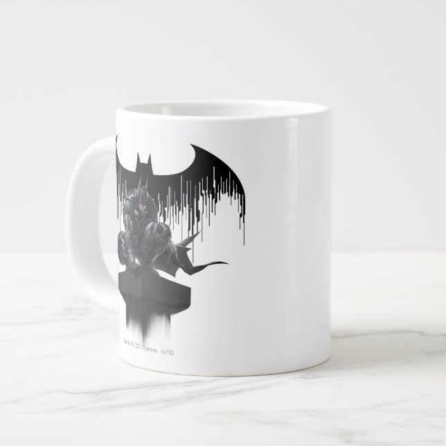 Taza De Café Gigante Batman encaramado en un pilar (Izquierda)