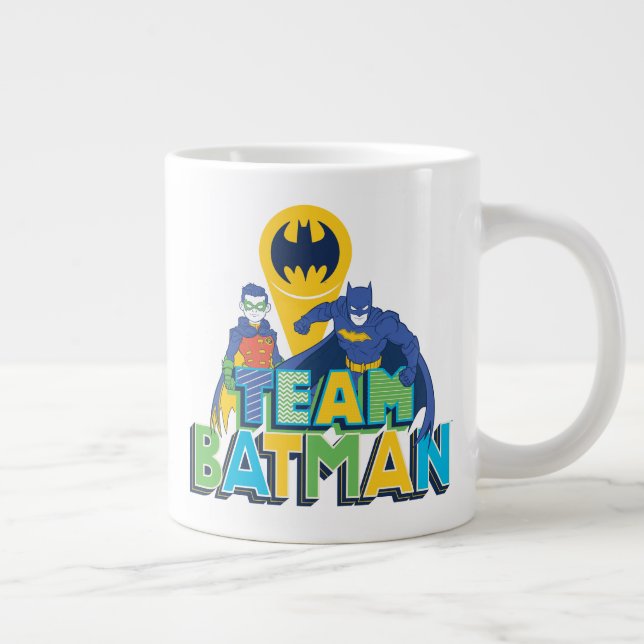 Taza De Café Gigante Batman | Equipo Batman y Robin (Derecha)