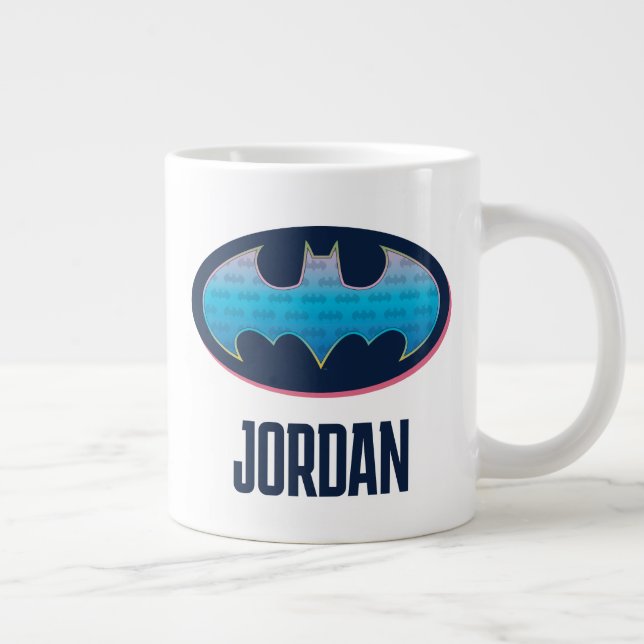 Taza De Café Gigante Batman | Símbolo rosa y azul (Derecha)