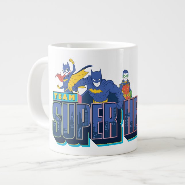 Taza De Café Gigante Batman | Superhéroes de equipo (Izquierda)