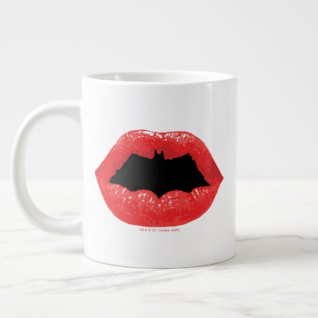 Taza De Café Gigante Batman Valentine | Labios (Izquierda)