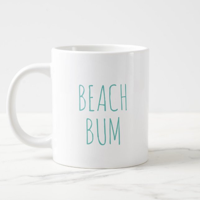 Taza De Café Gigante "Beach Bum" Sencilla y Moderna granja (Izquierda)
