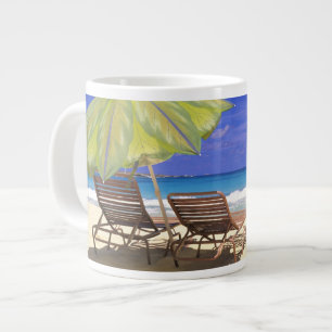 Taza De Café Gigante Beach Umbrella, Abaco, Bahamas