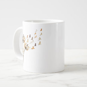 Taza De Café Gigante Beagle Dog Flower Fly Dandelion Dog Lovers