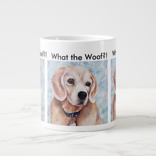 Taza De Café Gigante Beagle Dulce y Gentil (Frente)