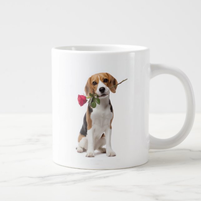 Taza De Café Gigante Beagle Love (Derecha)