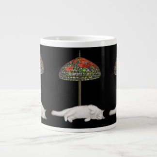 Taza De Café Gigante Beau the Angora Cat Suntanning