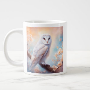 Taza De Café Gigante Beautiful Barn Owl Flowers