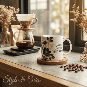 Taza De Café Gigante Beba Bajo las Estrellas-