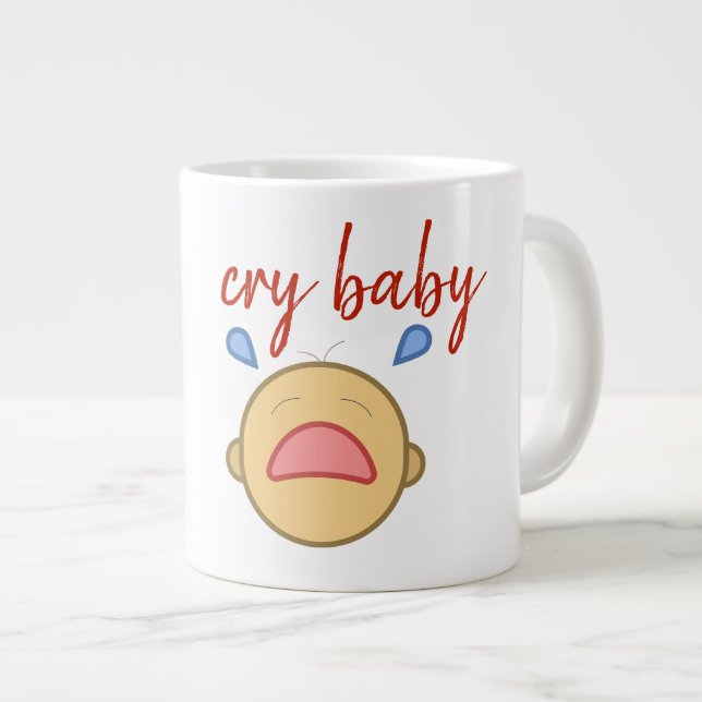 Taza De Café Gigante bebé de llorar - Jumbo Mug (Derecha)