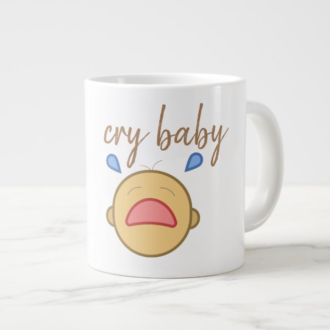 Taza De Café Gigante bebé de llorar - Jumbo Mug (Derecha)