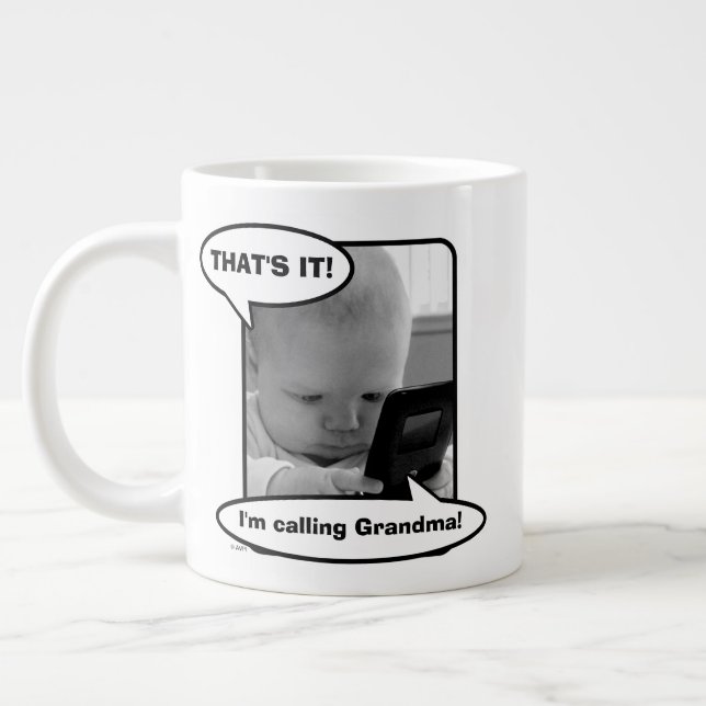 Taza De Café Gigante Bebé en teléfono celular (Izquierda)