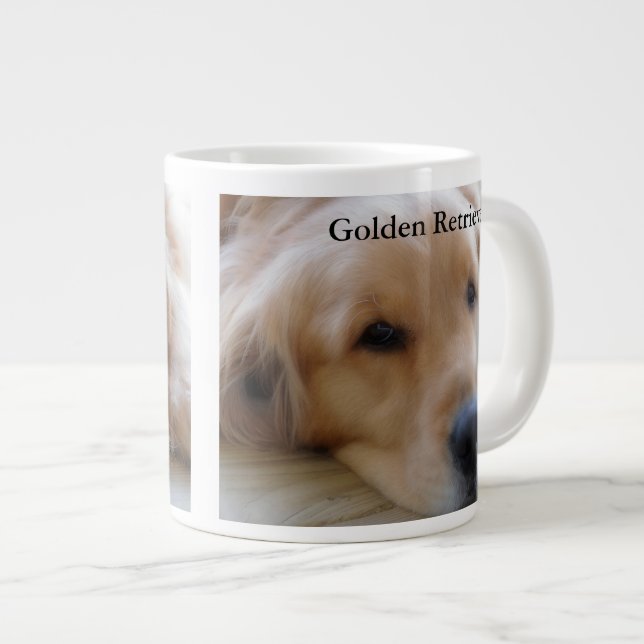 Taza De Café Gigante Bebé, golden retriever (Derecha)