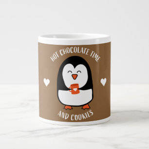 Taza De Café Gigante Beber pingüino de chocolate caliente