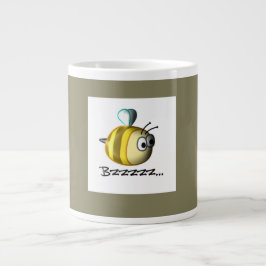 Taza De Café Gigante Bee Buzzing Jumbo Mug