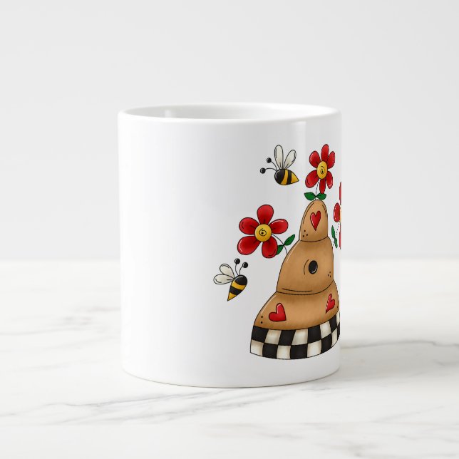 Taza De Café Gigante Bee - Jumbo Mug (Frente)