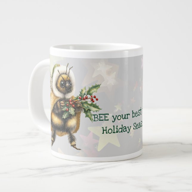 Taza De Café Gigante BEE Your Best This Holiday Season (Izquierda)