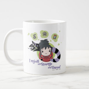 Taza De Café Gigante Beetlejuice Chibi Lydia "Strange and Unusual"
