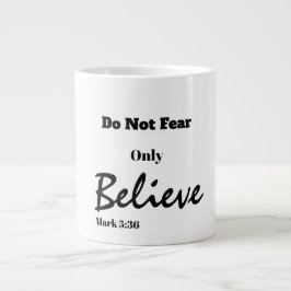 Taza De Café Gigante Believe Scripting Jumbo Mug