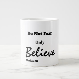 Taza De Café Gigante Believe Scripting Jumbo Mug