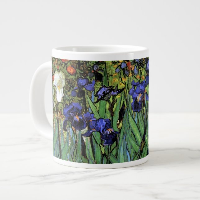 Taza De Café Gigante Bella Artes Van Gogh de Irises (F608) (Izquierda)