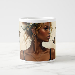 Taza De Café Gigante Belleza Etérea en Flor