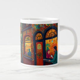 Taza De Café Gigante Bellísima ciudad antigua de navidades en Bélgica