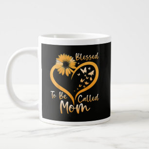 Taza De Café Gigante Bendecida por ser llamada mamá