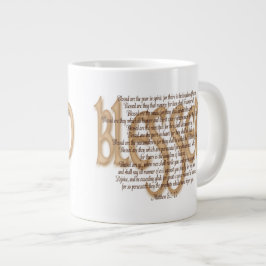 Taza De Café Gigante Bendecido - beatitudes
