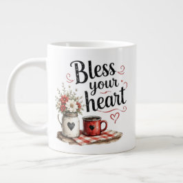 Taza De Café Gigante Bendice Tu Corazón
