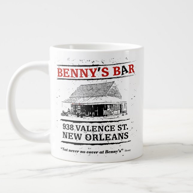 Taza De Café Gigante Benny's Bar New Orleans (Izquierda)