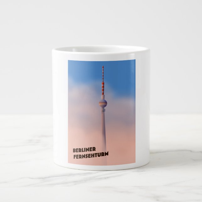 Taza De Café Gigante Berliner Fernsehturm, torre de televisión de Berlí (Frente)