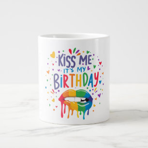 Taza De Café Gigante Bésame Es Mi Cumpleaños