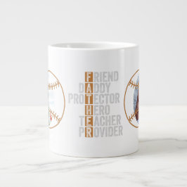 Taza De Café Gigante Best Dad Father Protector Hero Teacher Provider