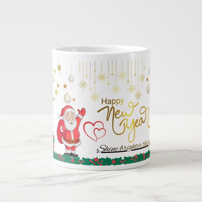 Taza De Café Gigante Best Wishes New Year Cup (Frente)