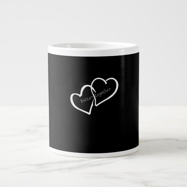 Taza De Café Gigante Better Together Long Distance Relationship Modern  (Frente)