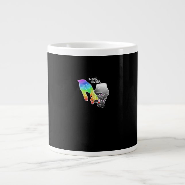 Taza De Café Gigante Better Together Minimal Design  (Frente)