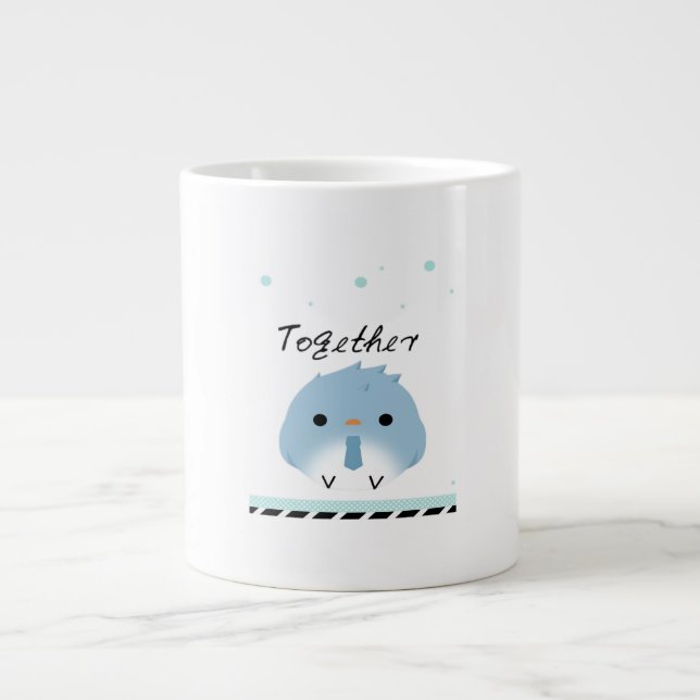 Taza De Café Gigante Better Together Minimal Design  (Frente)