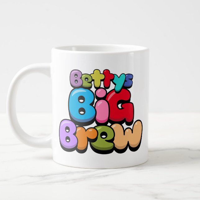 Taza De Café Gigante Bettys Big Brew Giant Coffee Mug (Izquierda)