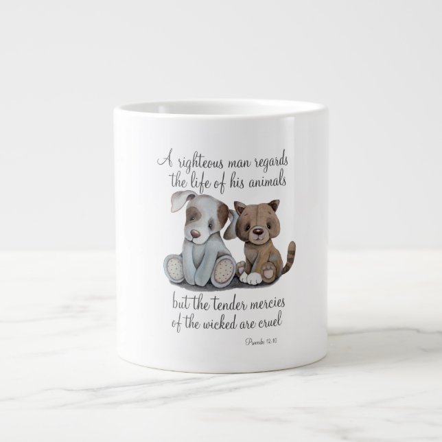 Taza De Café Gigante Biblia Cuta (Frente)