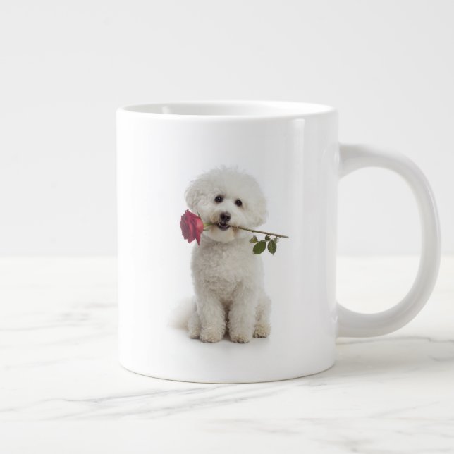 Taza De Café Gigante Bichon Love (Derecha)