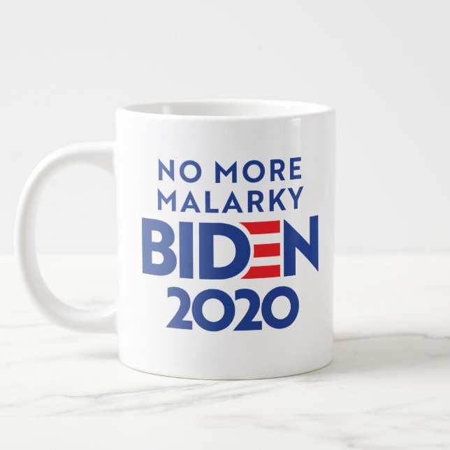 Taza De Café Gigante BIDEN 2020 - No más Malarky (Izquierda)