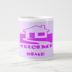 TAZA DE CAFÉ GIGANTE BIENVENIDOS A CASA DOS SOMBRAS DE LOGO PURPLE PLUS